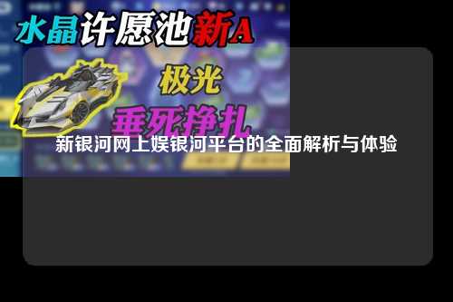 新银河网上娱银河平台的全面解析与体验